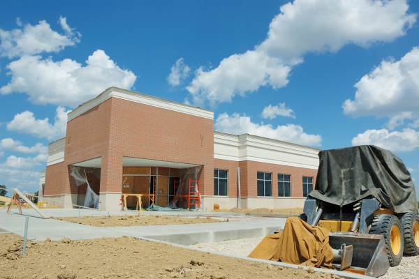 a commercial real estate property under construction